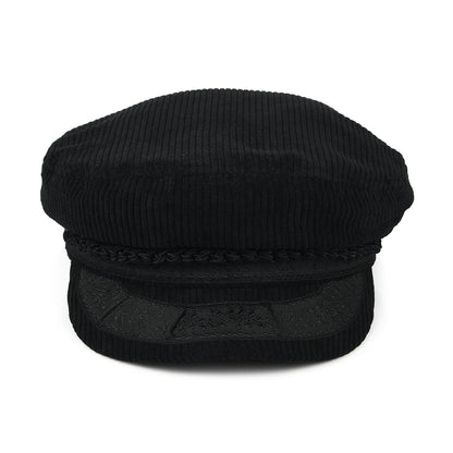 Brixton Hats Reserve Corduroy Fiddler Cap - Black