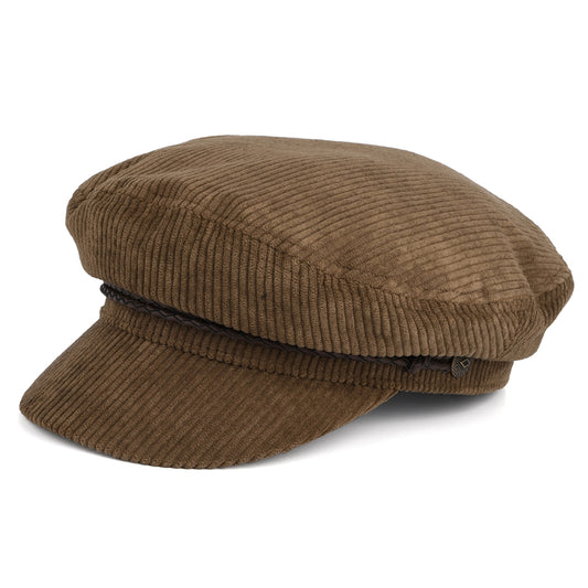 Brixton Hats Ashland Corduroy Fiddler Cap - Light Brown