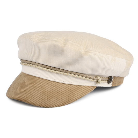 Brixton Ashland Cotton Corduroy Fiddler Cap - Beige-Light Brown