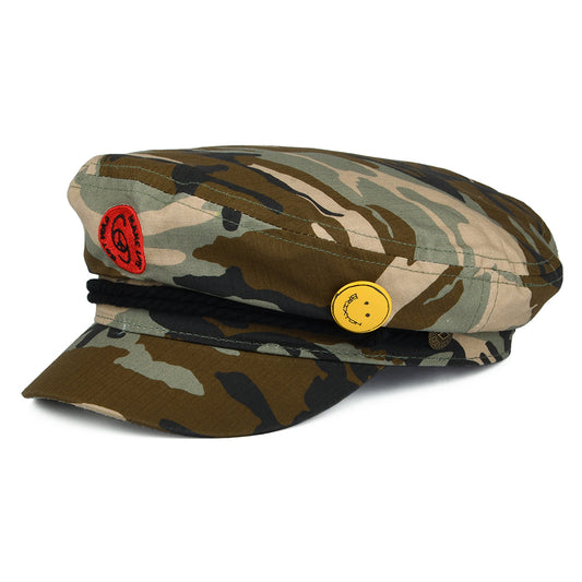 Brixton Hats Cotton Fiddler Cap - Camouflage