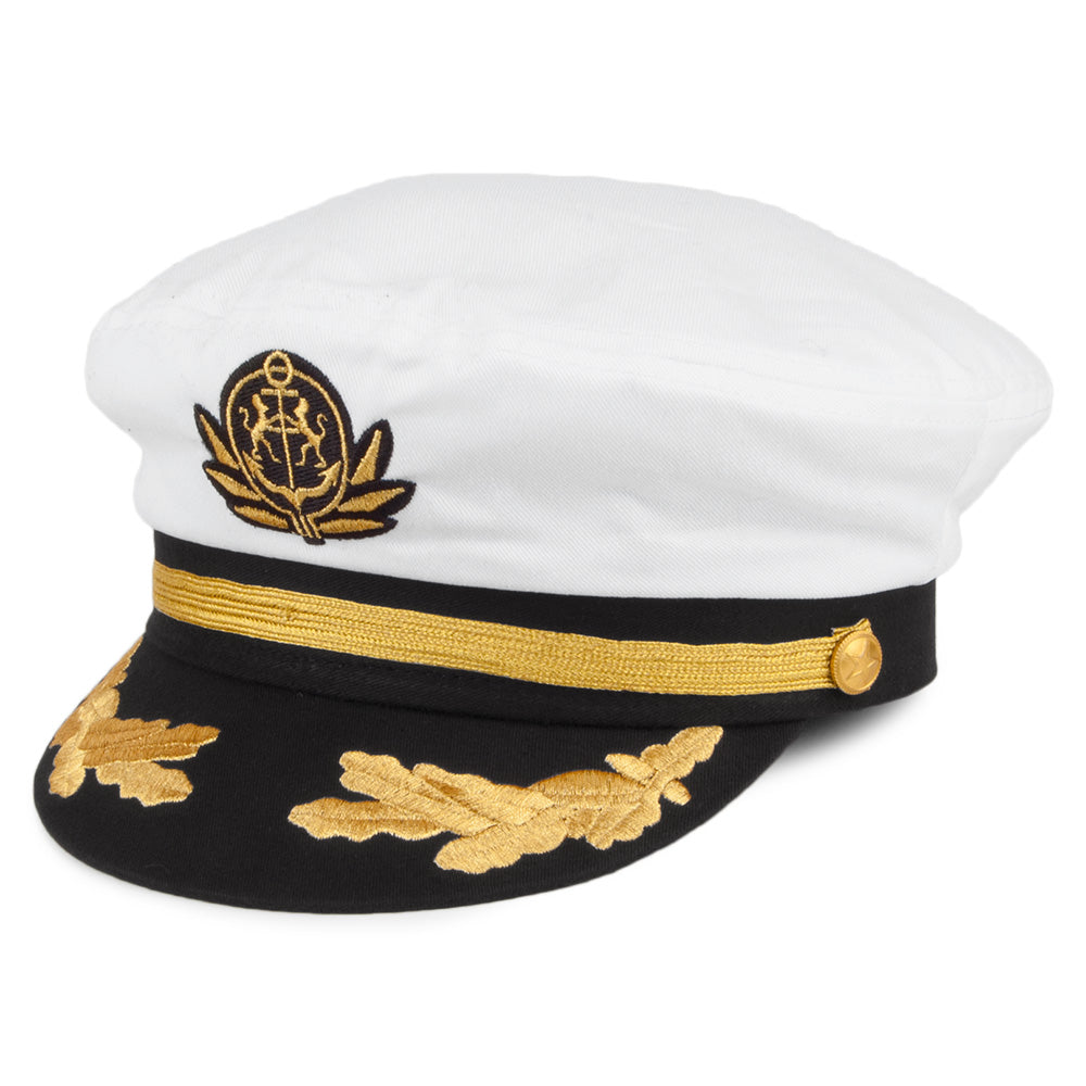 Village Hats Yacht Captain's Hat - White