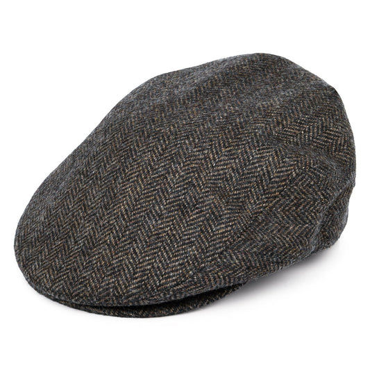 Bailey Hats Lord Herringbone Flat Cap - Brown