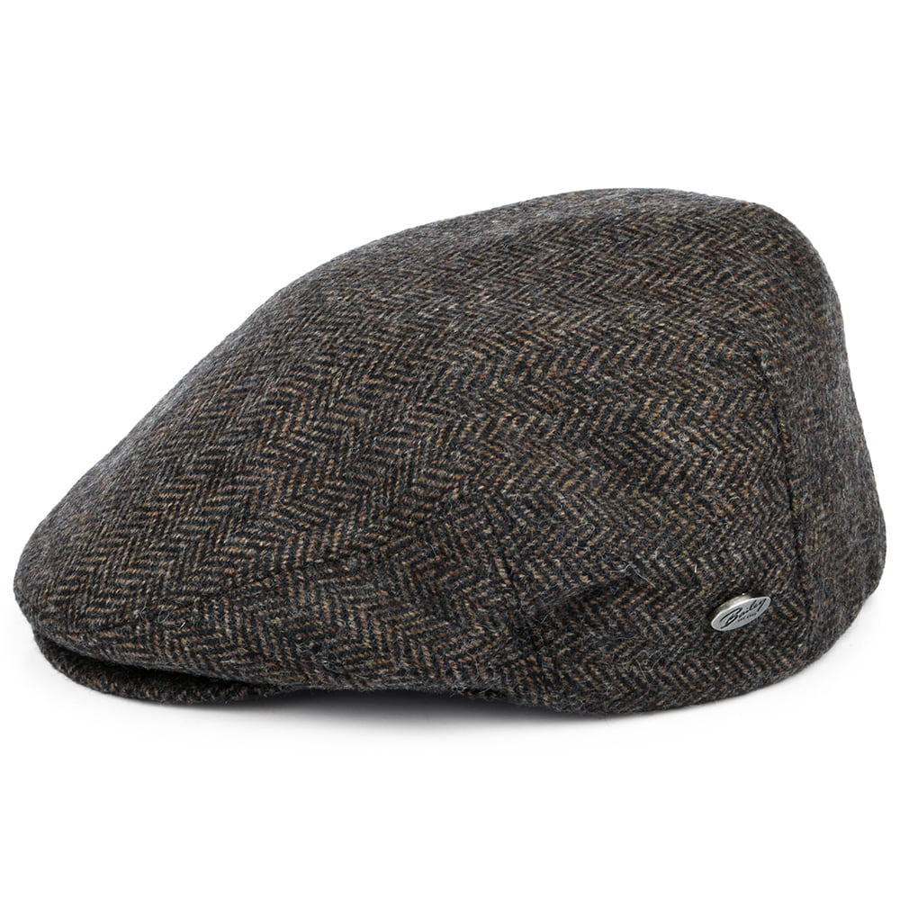 Bailey Hats Lord Herringbone Flat Cap - Brown