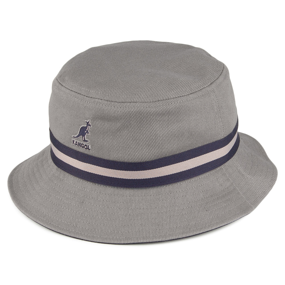 Kangol Stripe Lahinch Bucket Hat - Grey