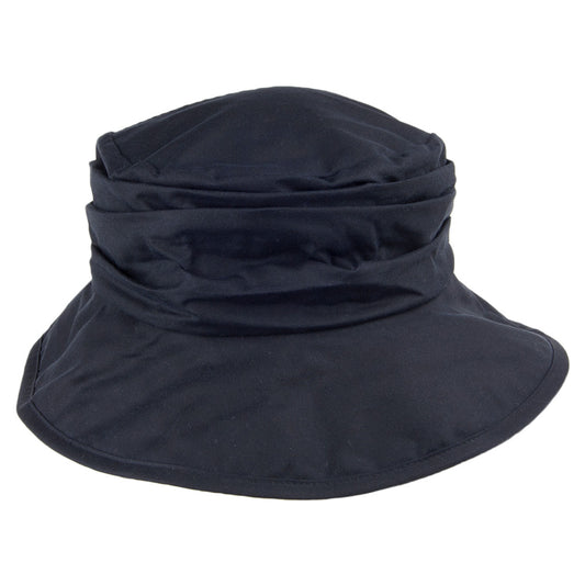 Barbour Hats Ladies Waxed Cotton Bucket Hat - Navy-Blue