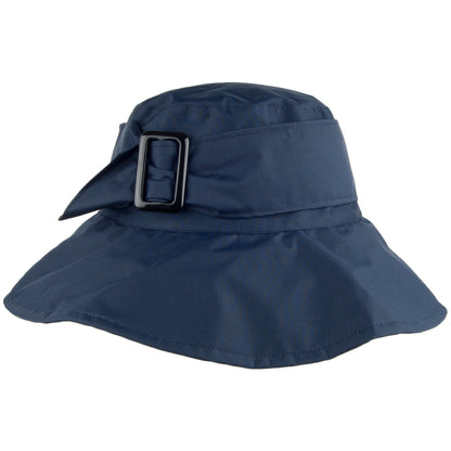 Whiteley Hats Water Resistant Rain Hat with Buckle - Navy Blue