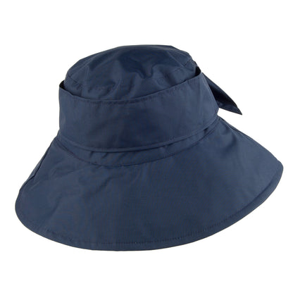 Whiteley Hats Water Resistant Rain Hat with Buckle - Navy Blue