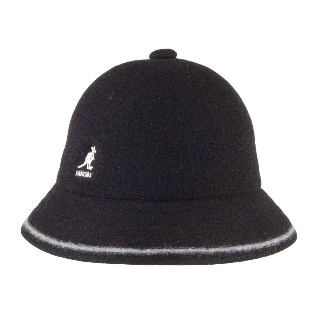 Kangol Stripe Casual Bucket Hat - Black