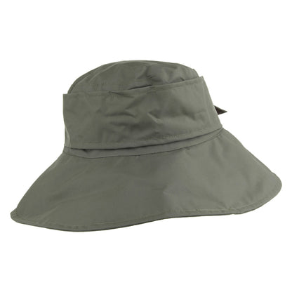 Whiteley Hats Water Resistant Rain Hat with Buckle - Olive