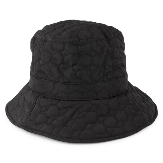 Scala Hats Ortensia Quilted Rain Hat - Black