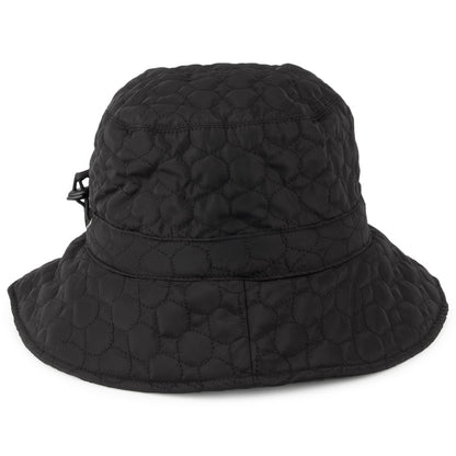 Scala Hats Ortensia Quilted Rain Hat - Black
