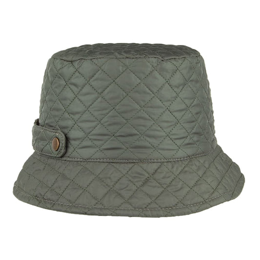 Scala Hats Packable Quilted Bucket Hat - Olive
