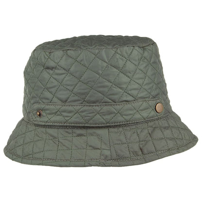 Scala Hats Packable Quilted Bucket Hat - Olive