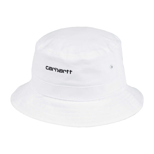 Carhartt WIP Hats Script Bucket Hat - White