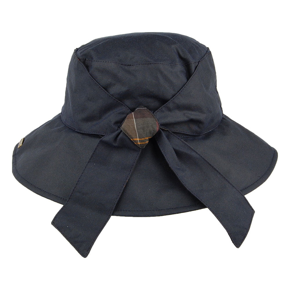 Barbour Hats Brambling Wax Cotton Bucket Hat - Navy Blue