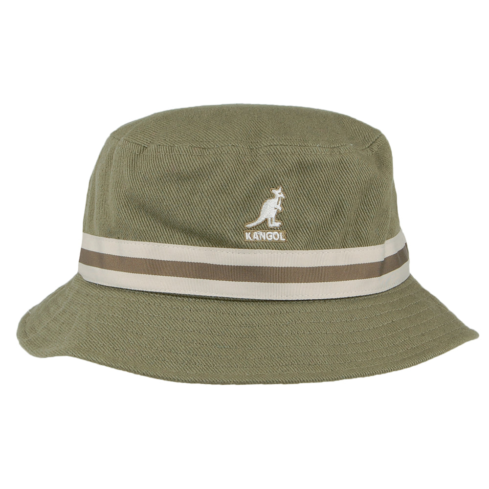Kangol Stripe Lahinch Bucket Hat - Moss