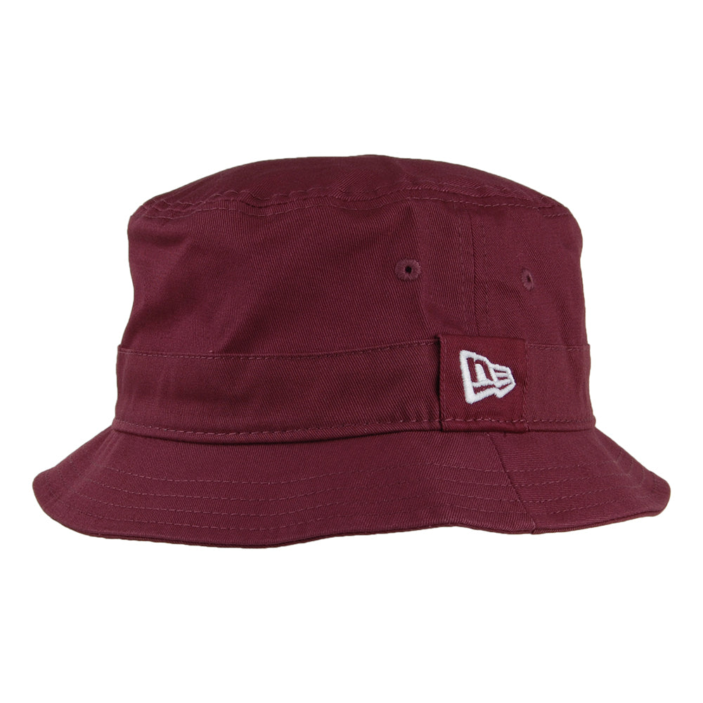 New Era Essential Cotton Bucket Hat - Maroon