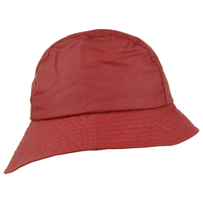 Failsworth Hats Round Crown Wax Cotton Bucket Hat - Rust