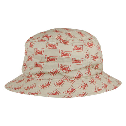 Brixton Hats Stith Cotton Bucket Hat - Cream-Cardinal