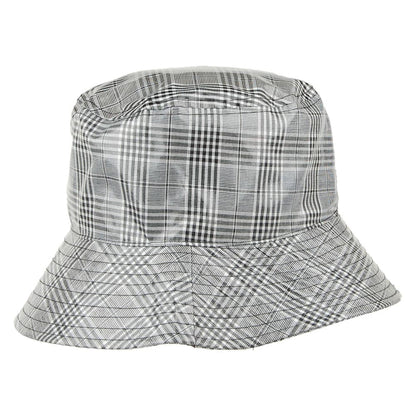 Scala Hats Bastia Tartan Rain Hat - Black-Grey