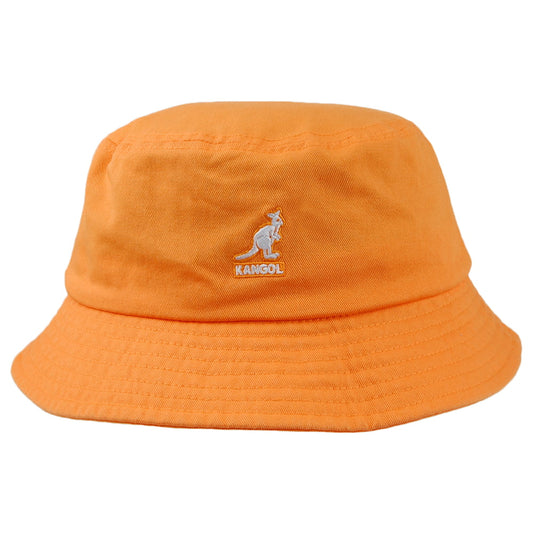 Kangol Washed Cotton Bucket Hat - Yellow
