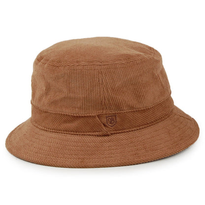 Brixton Hats B-Shield Corduroy Bucket Hat - Camel