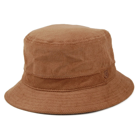 Brixton Hats B-Shield Corduroy Bucket Hat - Camel
