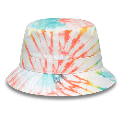 New Era Tie Dye Bucket Hat - White-Multi