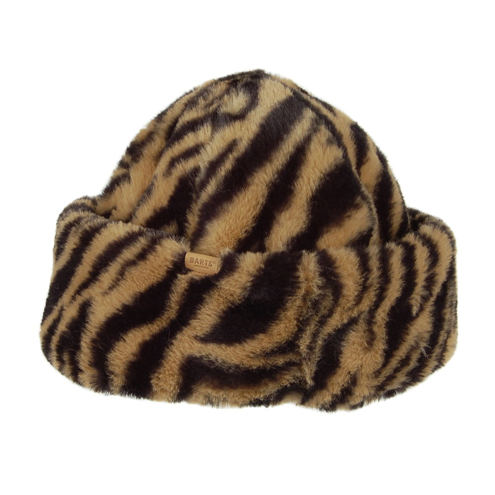 Barts Hats Cherrybush Tiger Faux Fur Winter Hat - Tan-Black