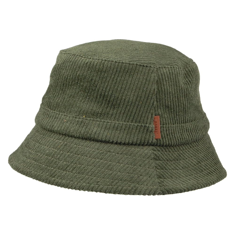 Barts Hats Donar Corduroy Bucket Hat - Army Green