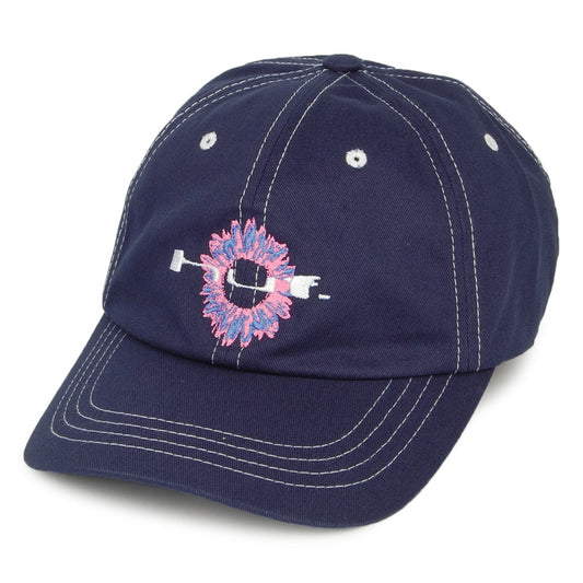 HUF Peaking Curved Visor Baseball Cap - Washed Navy