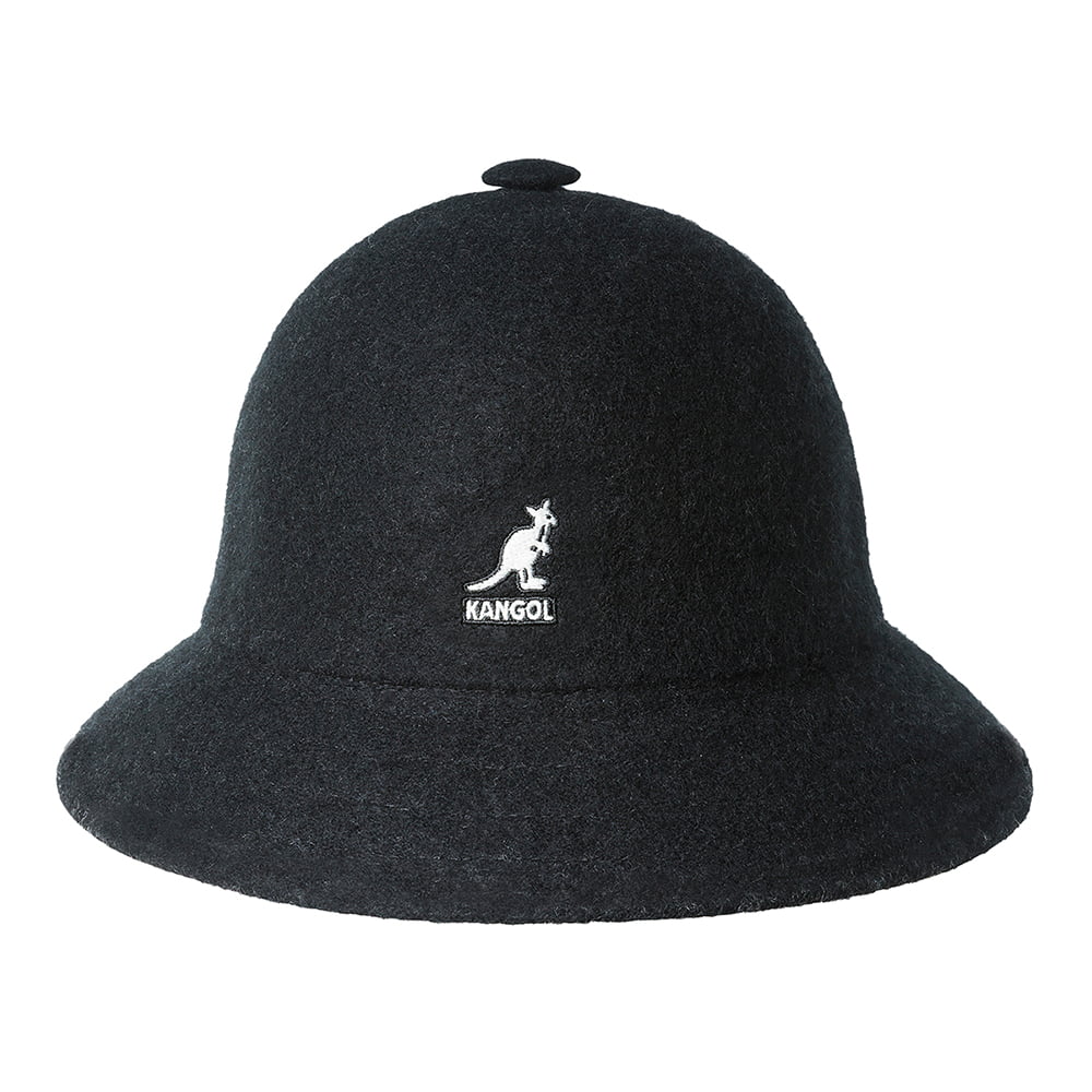 Kangol Wool Casual Bucket Hat - Black