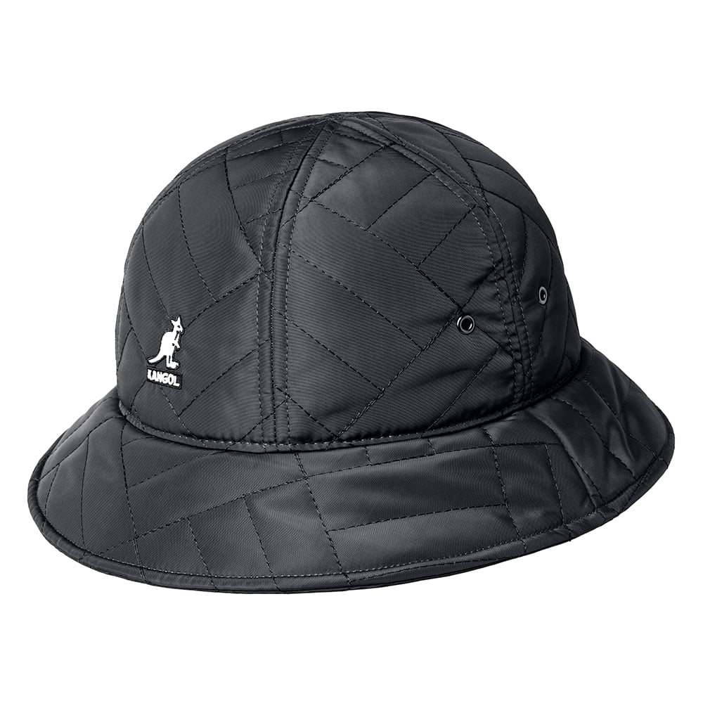 Kangol Quilted Casual Bucket Hat - Black