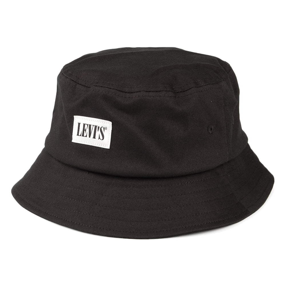 Levi's Hats Serif Patch Bucket Hat - Black – Village Hats