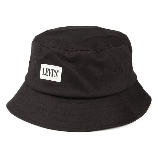 Levi's Hats Serif Patch Bucket Hat - Black