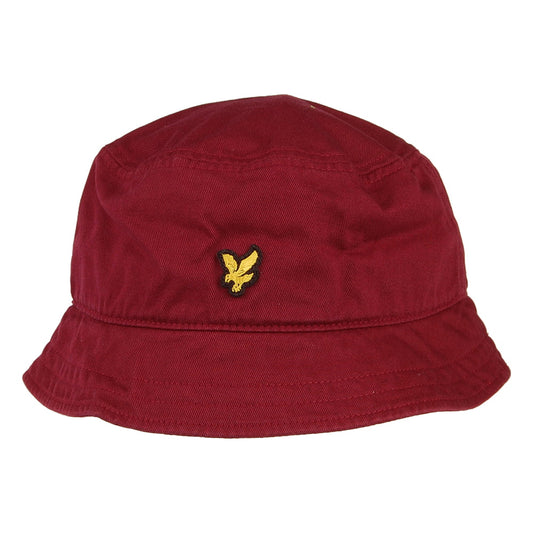 Lyle & Scott Hats Cotton Twill Bucket Hat - Wine
