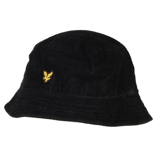Lyle & Scott Hats Corduroy Bucket Hat - Black