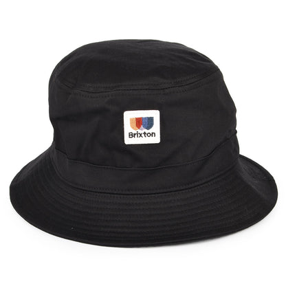 Brixton Hats Alton Packable Cotton Twill Bucket Hat - Black