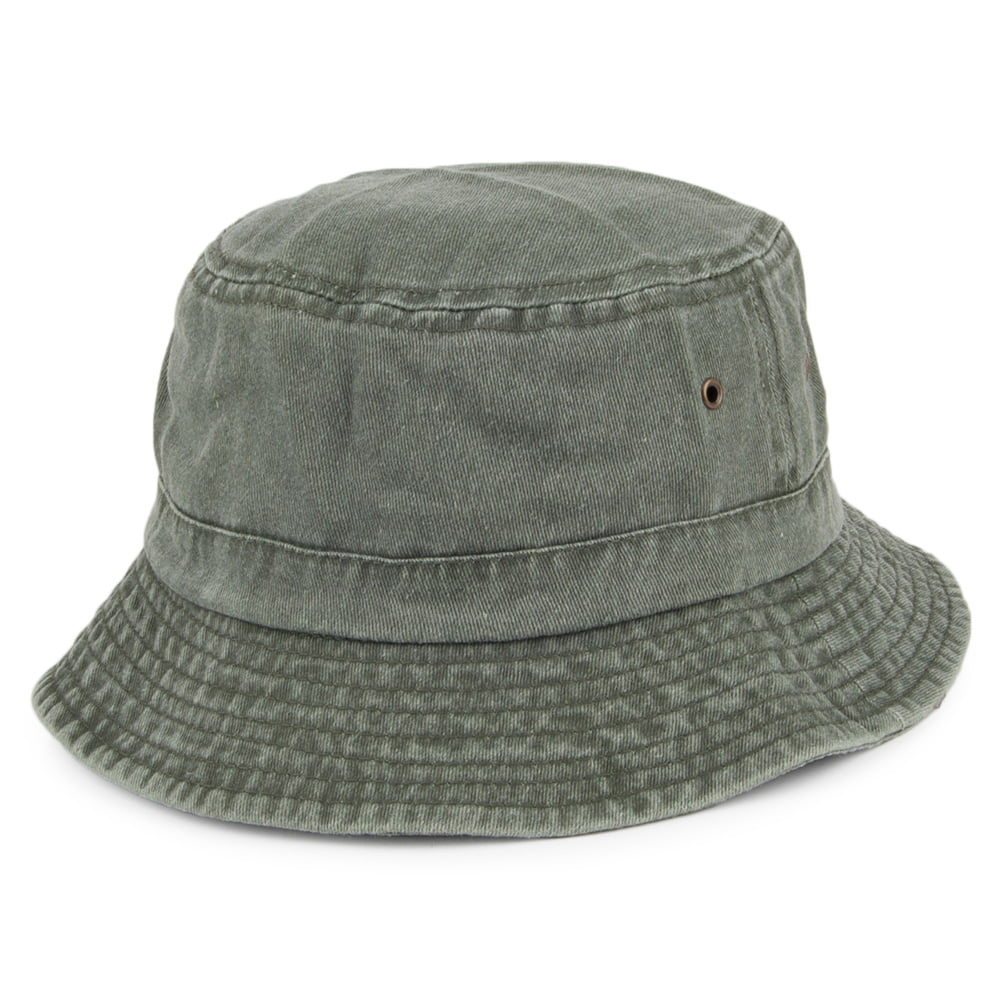Jaxon & James Packable Cotton Bucket Hat – Olive