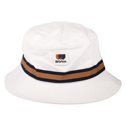 Brixton Hats Alton Packable Cotton Twill Bucket Hat - Off White