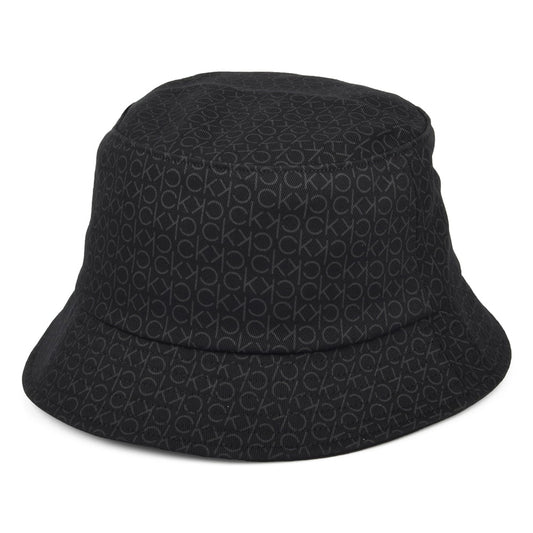 Calvin Klein Hats Mono Blend Cotton Bucket Hat - Black