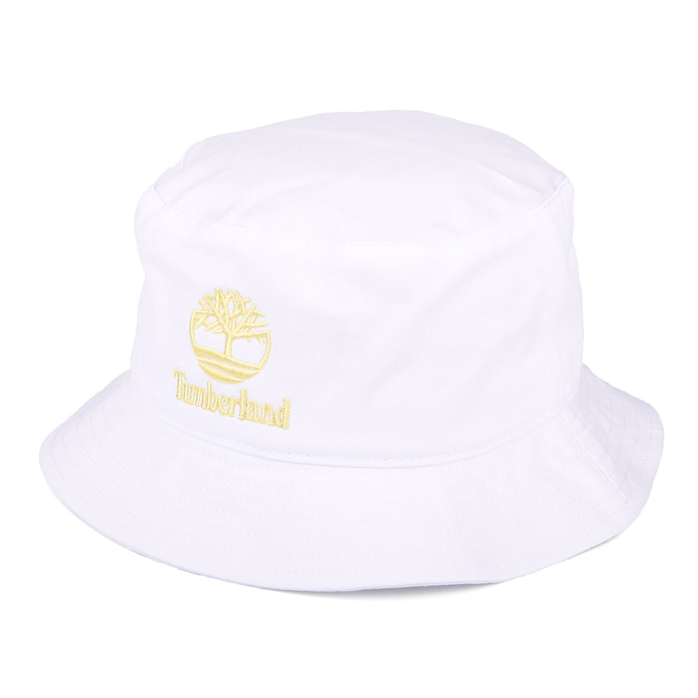 Timberland Hats Youth Culture Cotton Twill Bucket Hat - White
