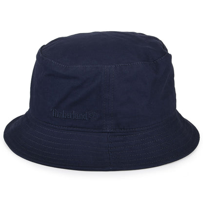 Timberland Hats Peached Cotton Canvas Bucket Hat - Navy Blue
