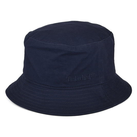 Timberland Hats Peached Cotton Canvas Bucket Hat - Navy Blue
