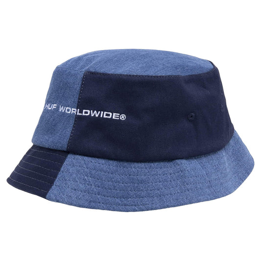HUF Block Out Denim Bucket Hat - Blue