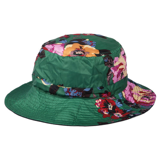Joules Hats Milport Floral Reversible Rain Hat - Green