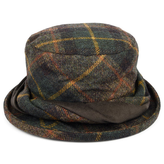 Failsworth Hats British Wool Tartan Bucket Hat - Green-Multi