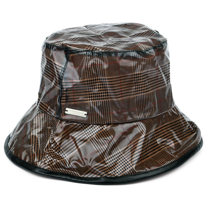 Seeberger Hats Vinyl Rain Bucket Hat - Camel