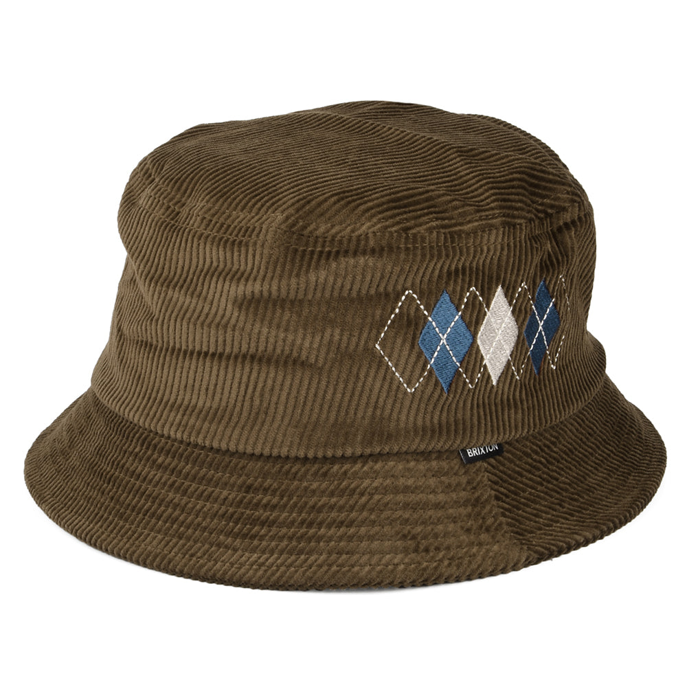 Brixton Hats Gramercy Packable Corduroy Bucket Hat - Brown