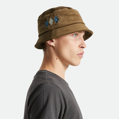 Brixton Hats Gramercy Packable Corduroy Bucket Hat - Brown